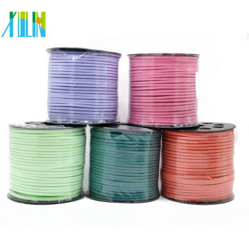 2.6mm Faux Flat Suede Leather Cord Manufacturer For Jewelry Making , ZYL0001